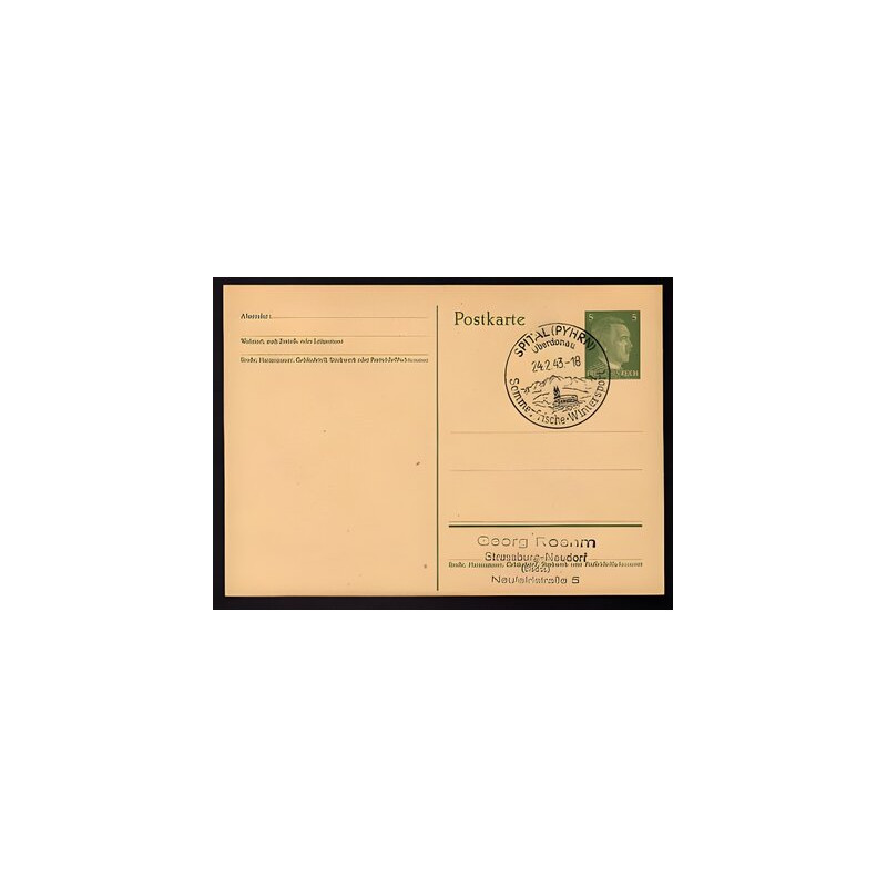 Ganzsache SPITAL Pyhrn Cachet Spécial 240243 WW2