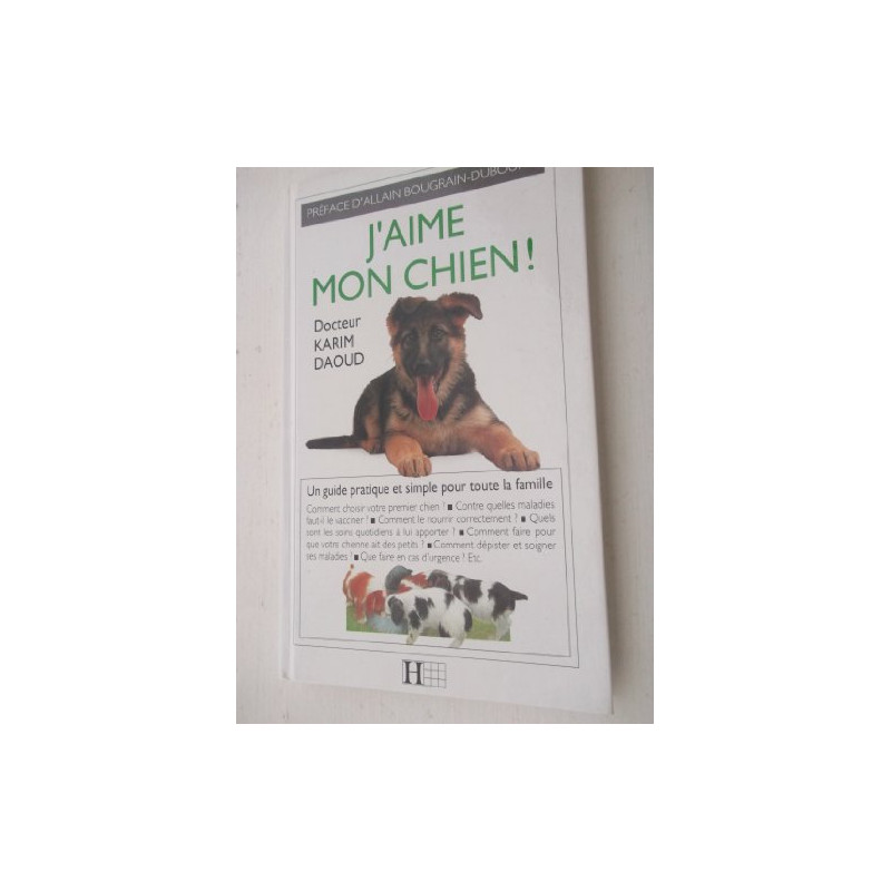 J'[aime] mon chien
