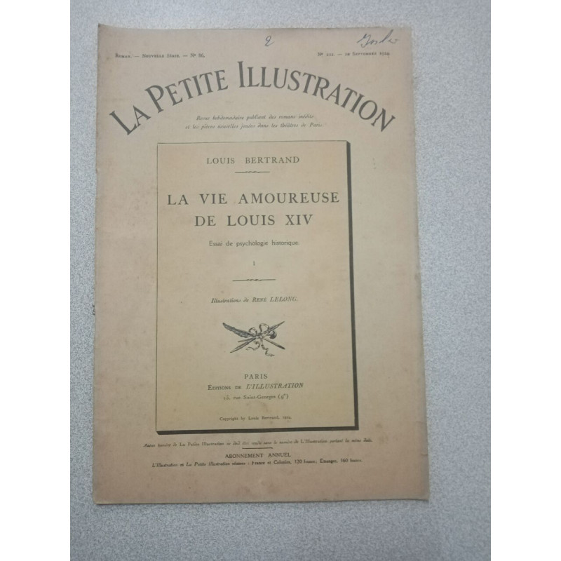 La Petite Illustration N.212 - Septembre 1924