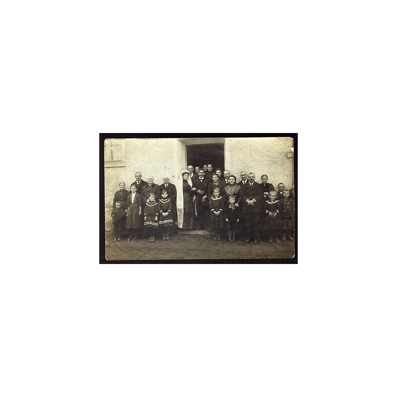 Carte photo d'un mariage Allemand vers avec Càd NARBURG Carte voyagée