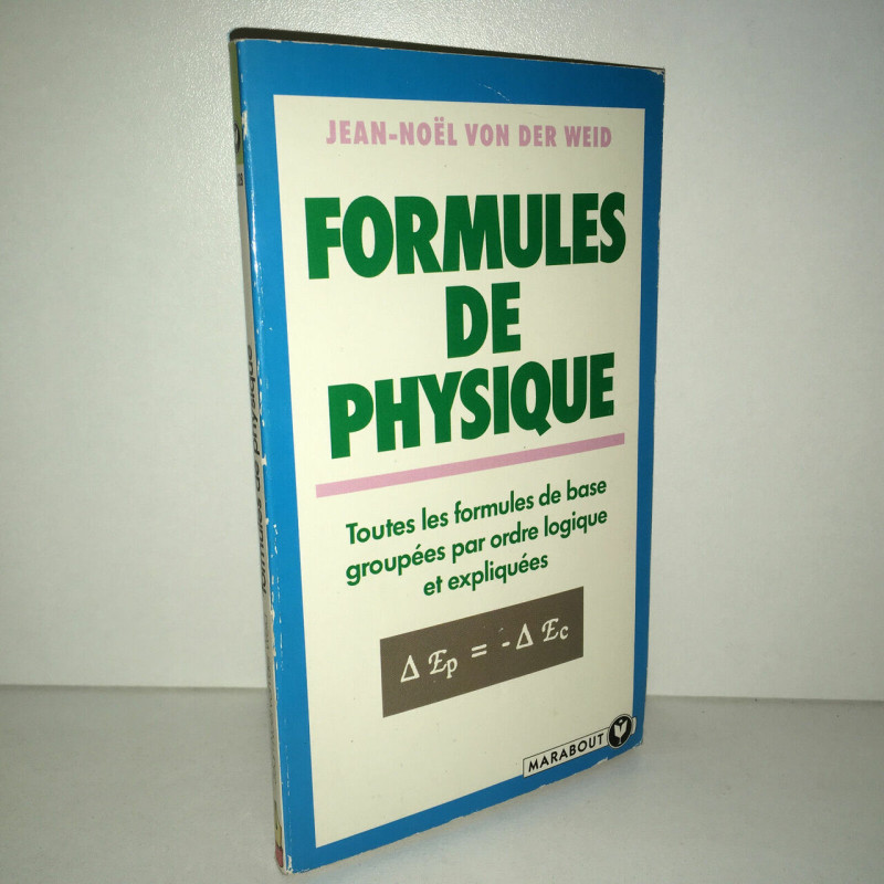 von der Weid FORMULES DE PHYSIQUE POCHE