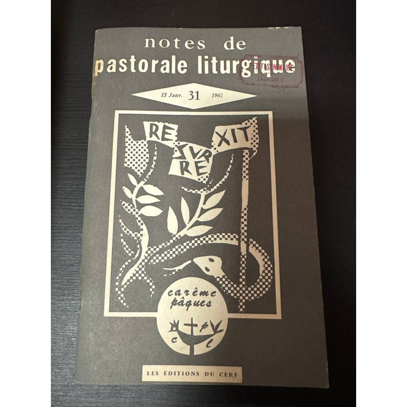 Notes de pastorale liturgique 31