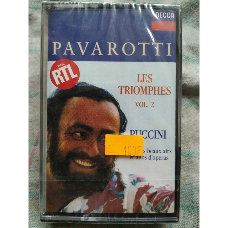 Pavarotti Le Triomphes Vol 2 Puccini Cassette Audio-K7 NEUVE SOUS...