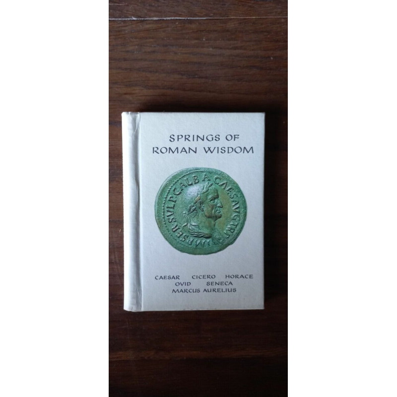 Springs of Roman Wisdom Mini Book Hardcover Clear Dust Jacket...