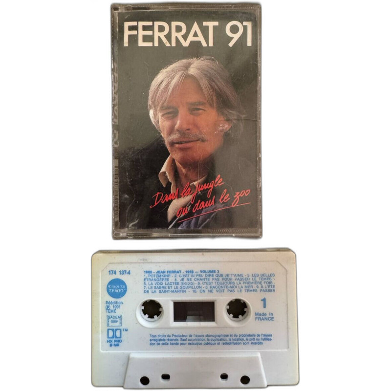 K7 Audio : Ferrat 91 - Dans la Jungle ou dans le Zoo