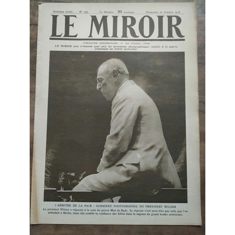 Le Miroir n256 20 Octobre 1918