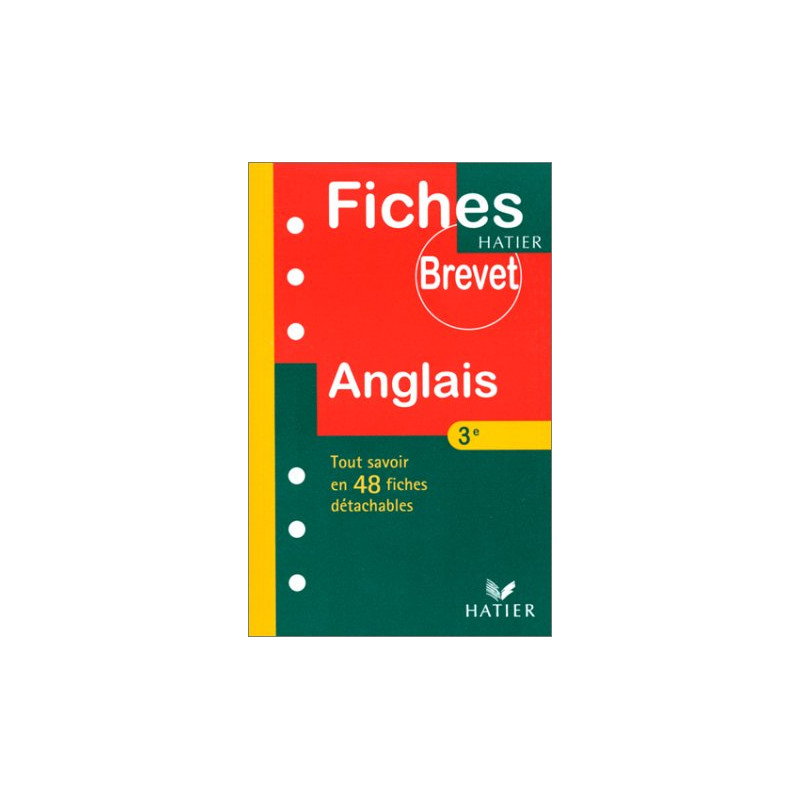 Fiches brevet anglais - 3e