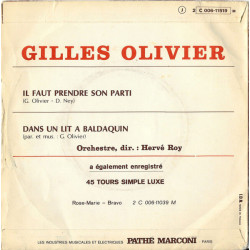 Il Faut Prendre Son Parti / Dans Un Lit A Baldaquin