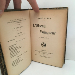 L'OISEAU VAINQUEUR Roman éd Flammarion demi cuir ae 16662