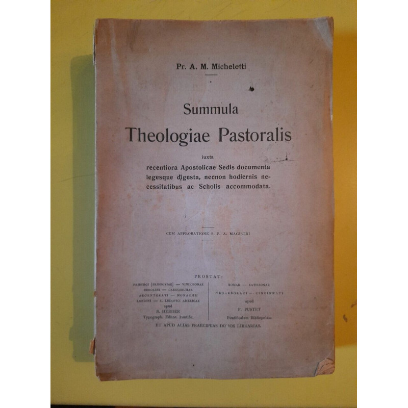pr a m Micheletti Summula Theologiae Pastoralis Petri marietti