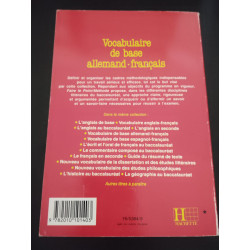 Vocabulaire de base allemand-français (Faire le point) [Reliure...