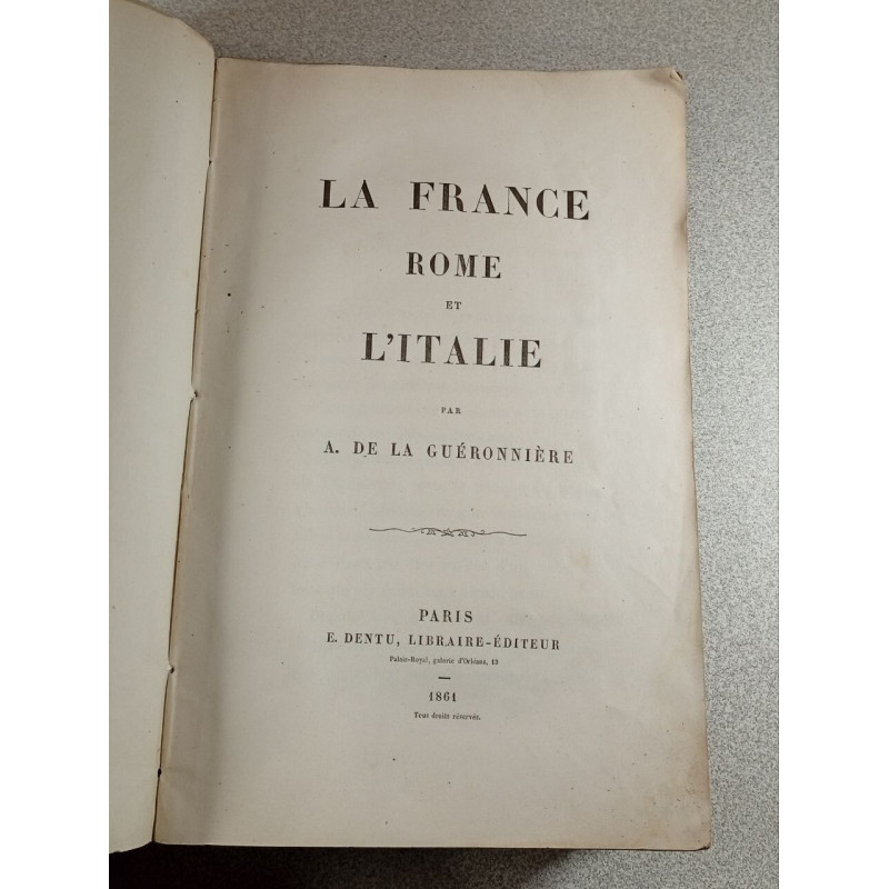 La France Rome Et L'Italie