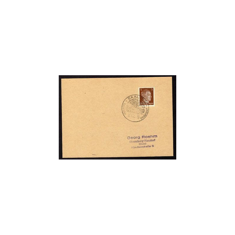 Allemagne n 706 Yv. cachet WW2 SAAL Els Timbre Allemand Hitler Mi...