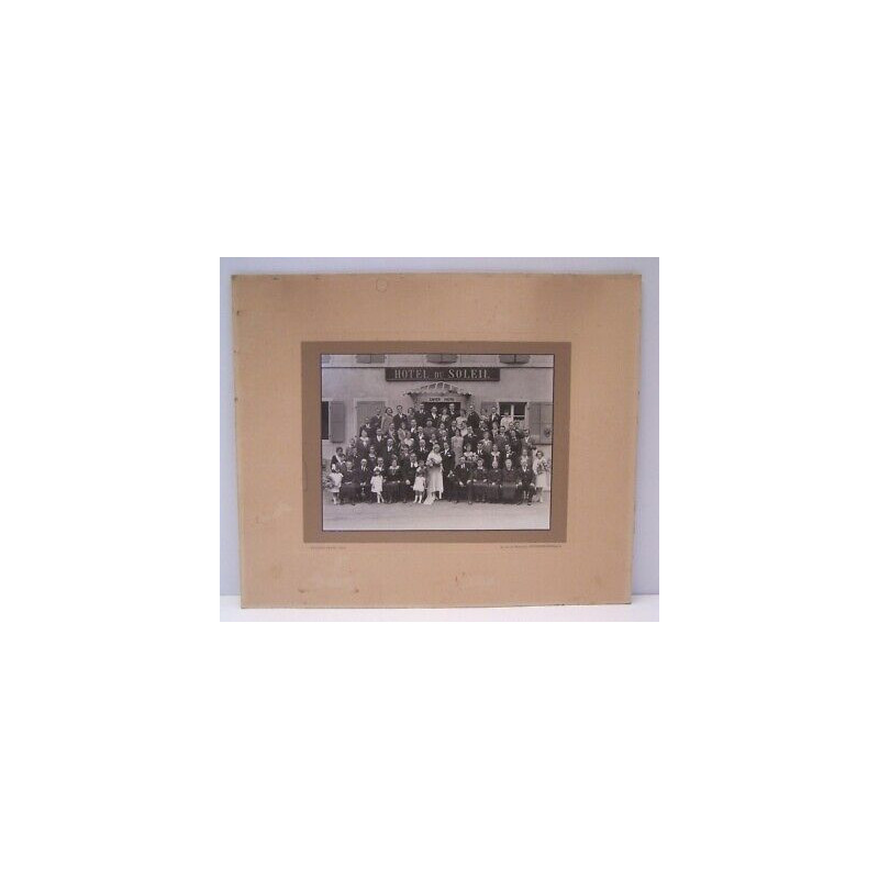 Photo ancienne Mariage SEPPOIS LE BAS devant HOTEL DU SOLEIL...