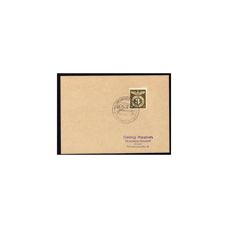Allemagne n 762 Yv. cachet WW2 MASMÜNSTER Mi. 830