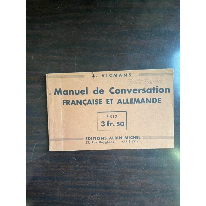 a Vicmas - Manuel de Conversation Française et Allemande