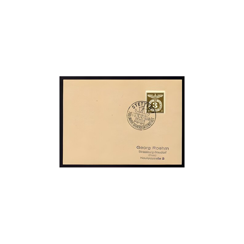 Allemagne n 762 Yv. cachet WW2 STETTIN 1 Mi. 830