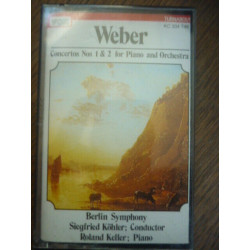 Weber Concertos Nos 1 2 for Piano and Orchestra Cassette VOX KC...