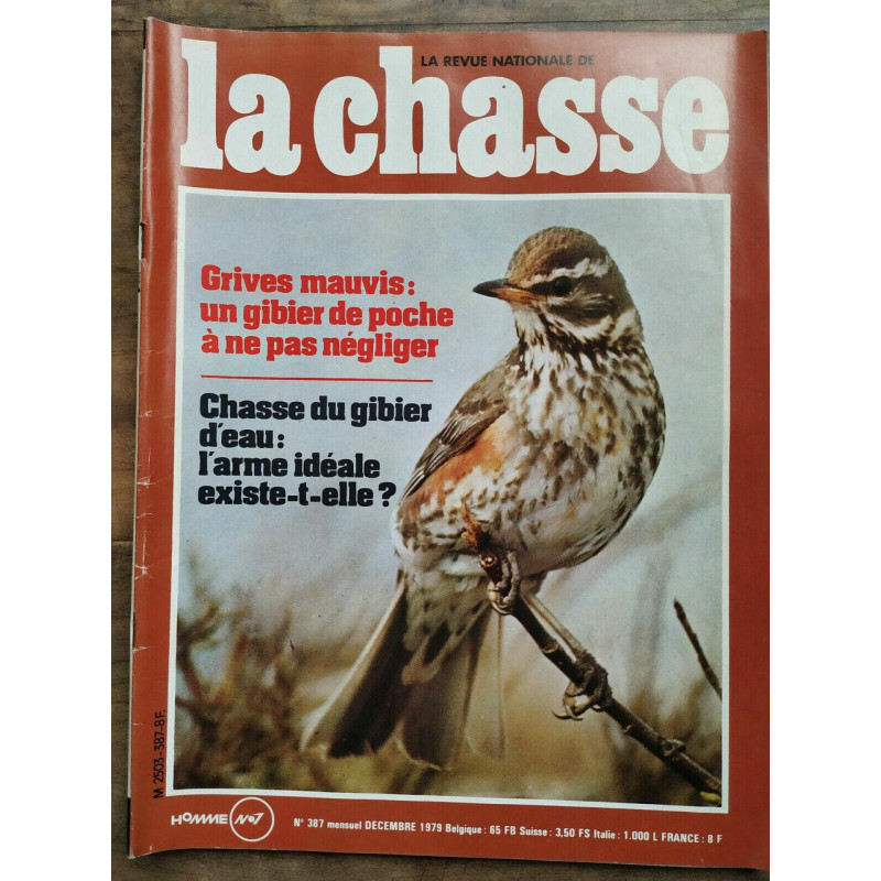 La revue nationale de La Chasse n387 Décembre 1979