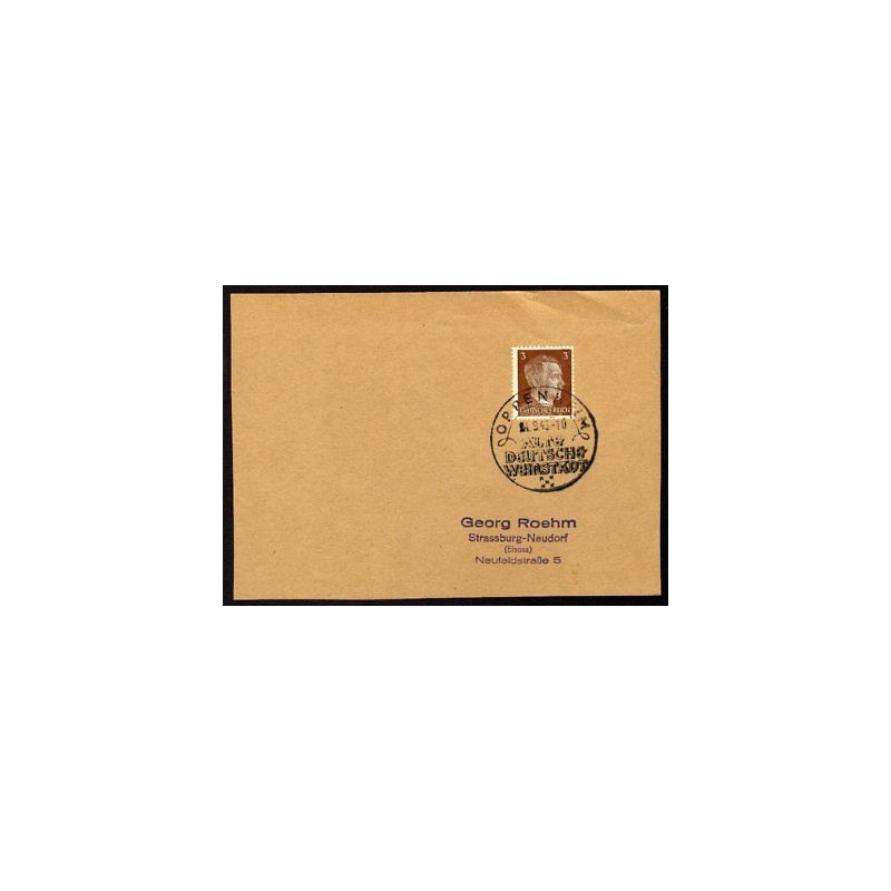 Allemagne n 706 Yv. cachet WW2 OPPENHEIM Timbre Allemand Hitler Mi...