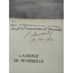 Pierre bouchardon L'auberge de peyrebeille Avec envoi