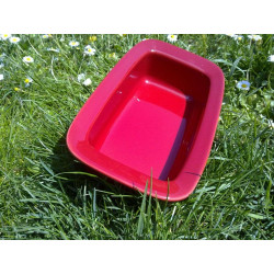 Plat à four France 19.72 céramique rouge Dimensions 14X24 cm