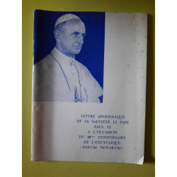 Eglise d'Arras n 11 Lettre Apostolique de sa Sainteté Pape Paul vi...
