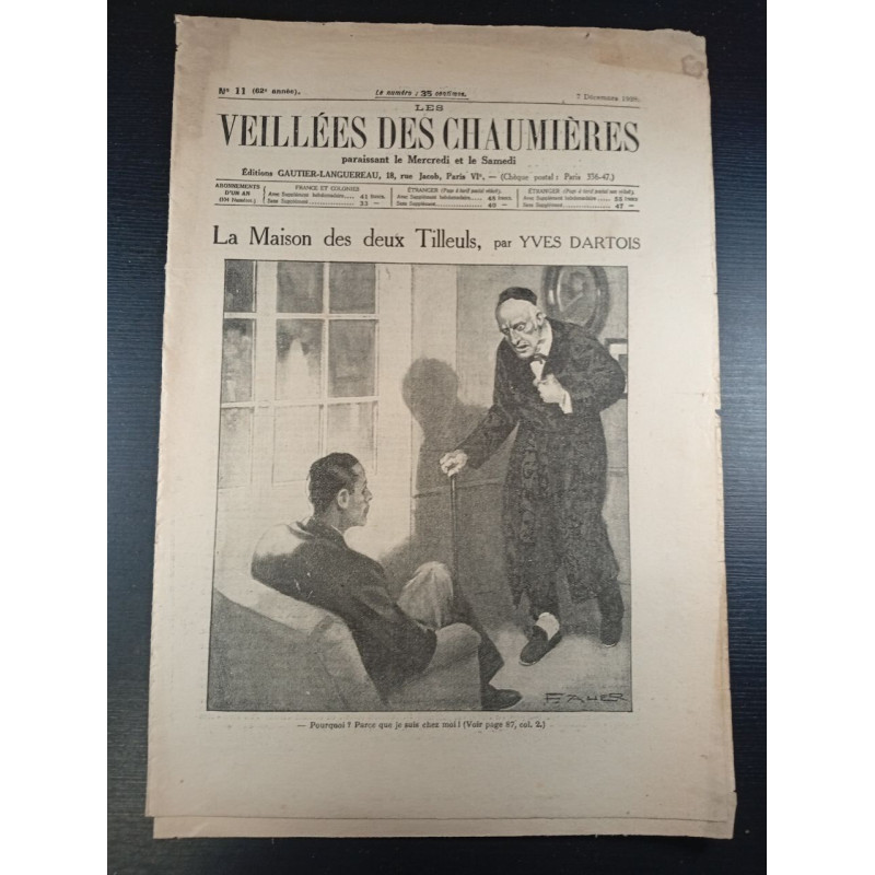 Les veillées des chaumières n°11 62 année