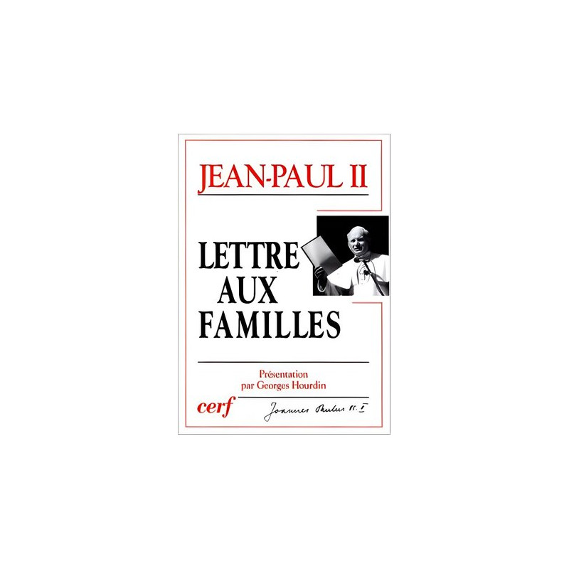 Lettre aux familles