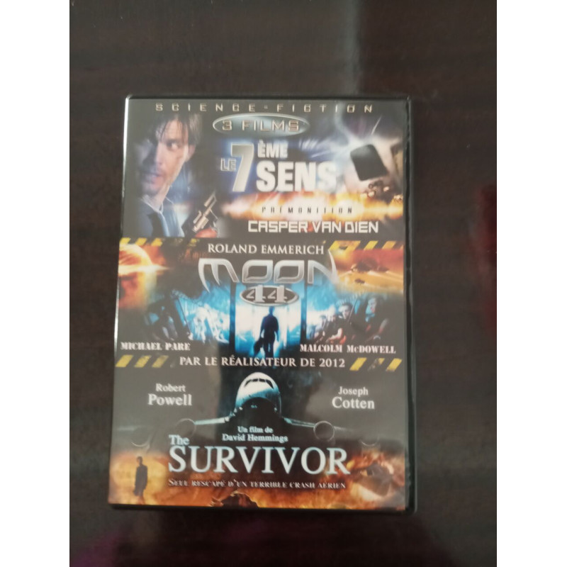 Coffret 3 films - les 7 ème sens + moon 44 + the survivor
