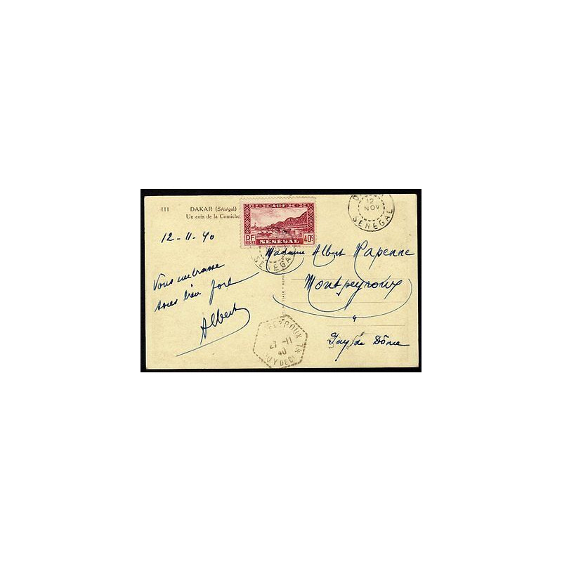 CPA Sénégal DAKAR Un Coin de la Corniche n 123 YT