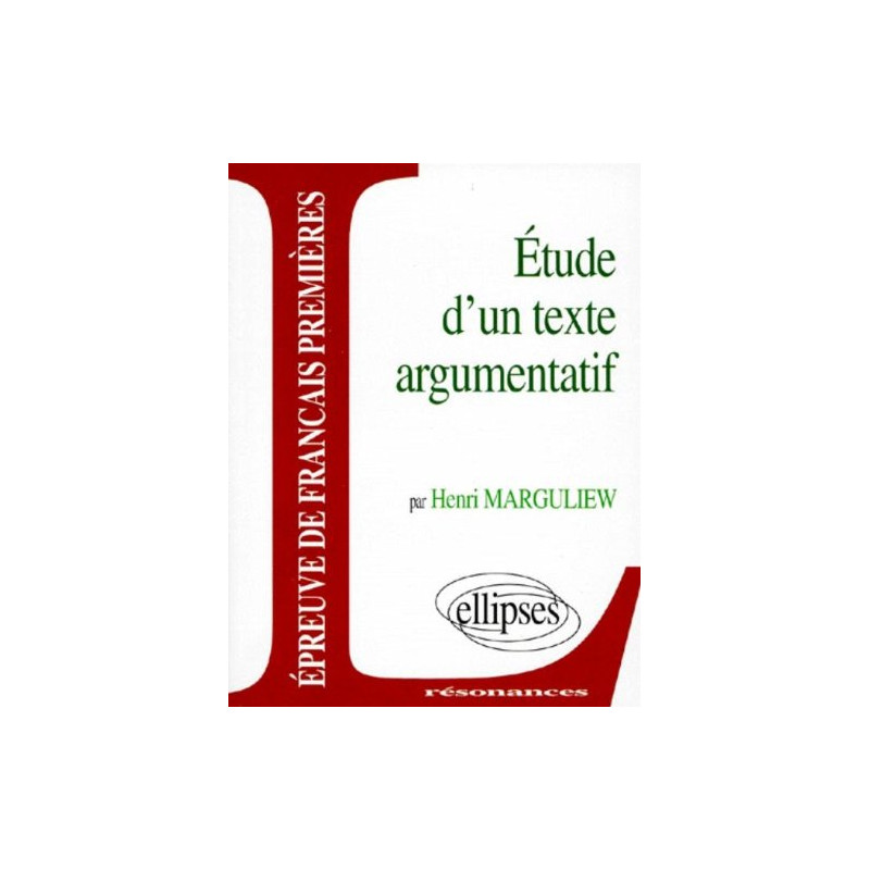 Epreuves anticipées de français premier sujet étude d'un texte...