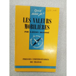 Que sais je? LES VALEURS MOBILIÈRES