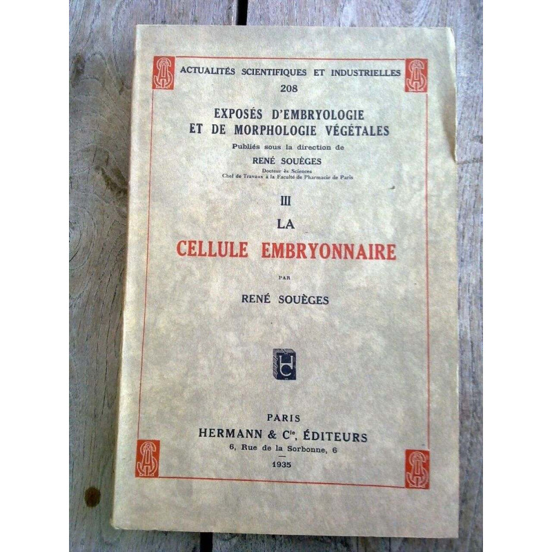La cellule embryonnaire Hermann cie