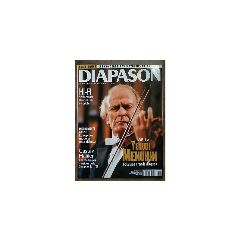 diapason Le Magazine de la Musique Classique Nº458 Avril 1999