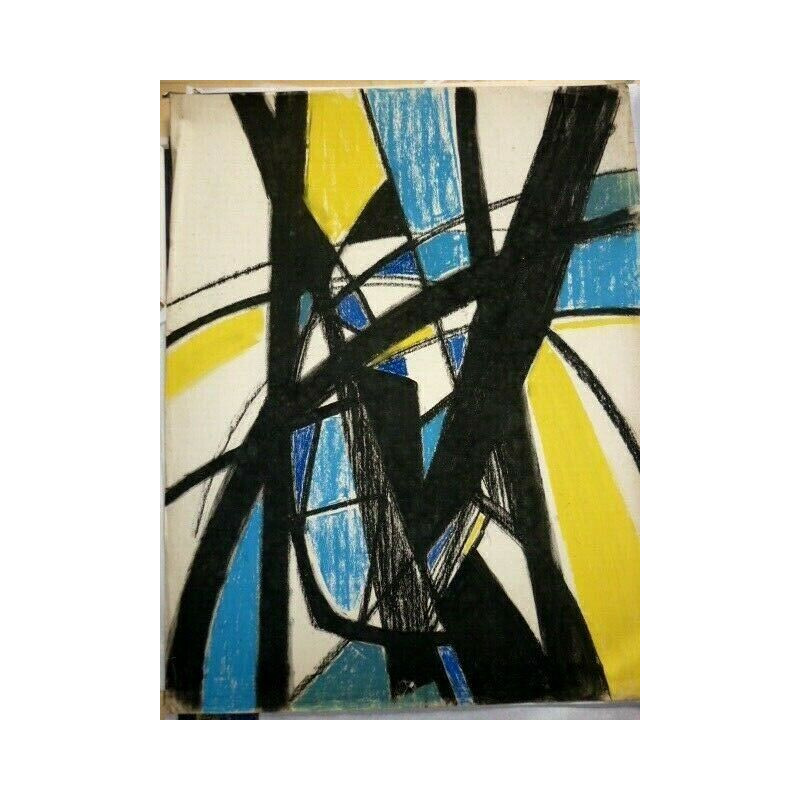 Madeleine claass Architecture V Pastels gras sur papier 65 cm x 50 cm