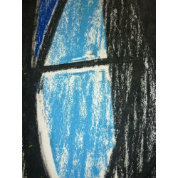 Madeleine claass Architecture V Pastels gras sur papier 65 cm x 50 cm