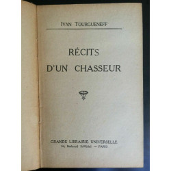 i tourgueneff Récits d'un chasseur Grande librairie universelle
