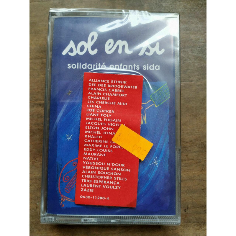Sol en si Solidarité enfants sida Cassette Audio-K7 NEUVE SOUS BLISTER