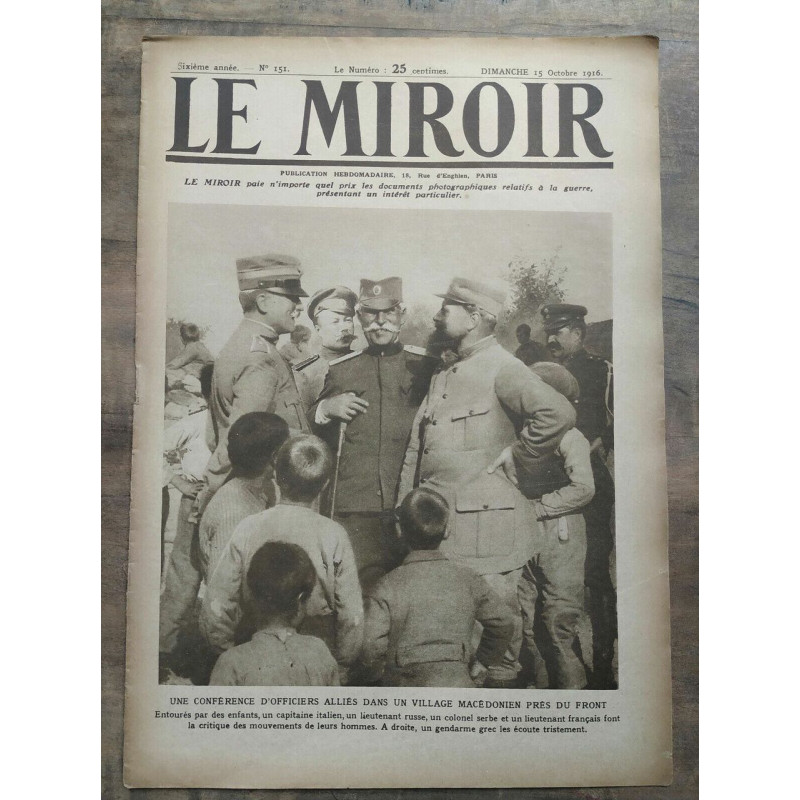 Le Miroir n151 15 Octobre 1916