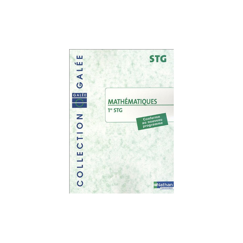 Mathématiques 1e STG