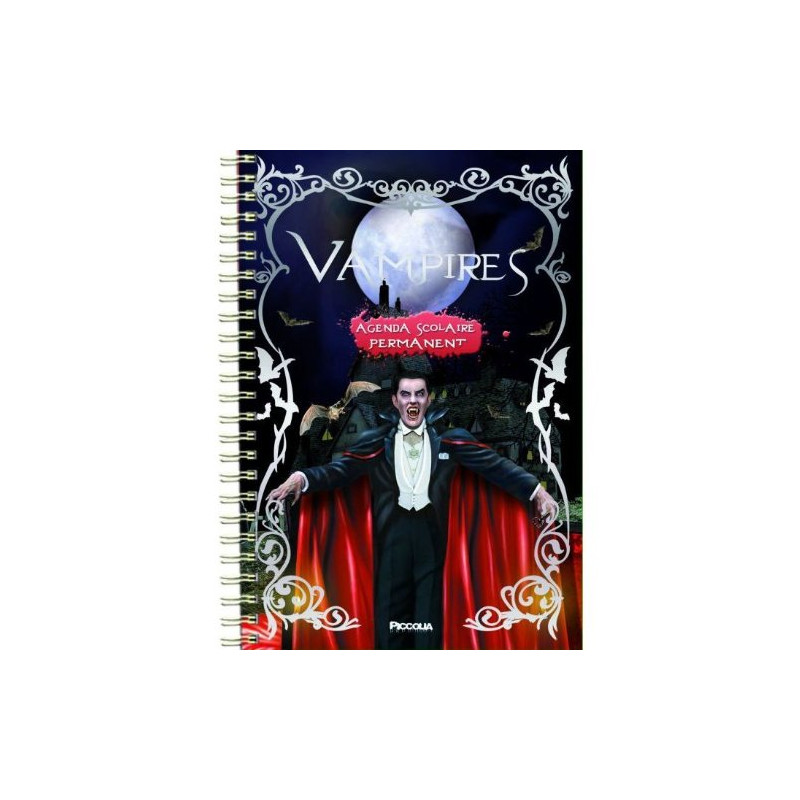 Agenda scolaire permanent vampires Dracula