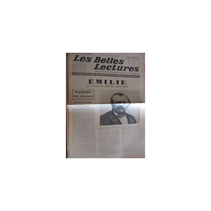 Les Belles Lectures n99 du 18 au 24 Février 1948 Emilie