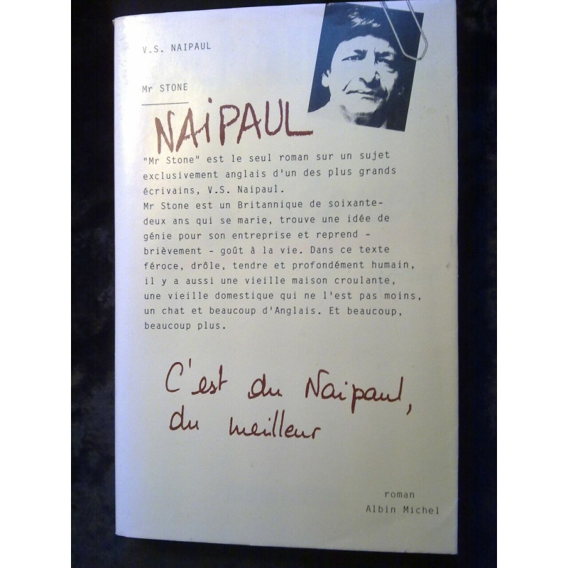 v s naipaul Mr stone