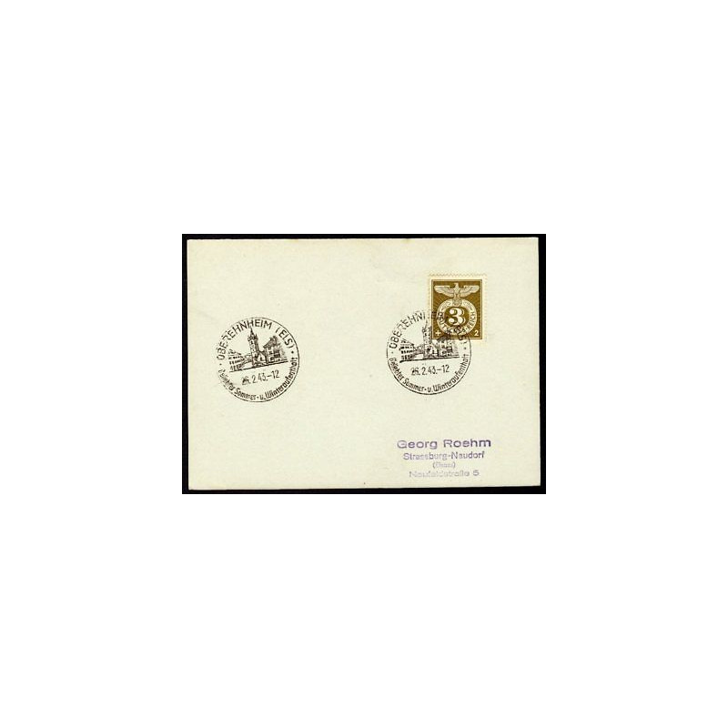 Allemagne n 762 Yv. cachet WW2 OBEREHNHEIM Mi. 830