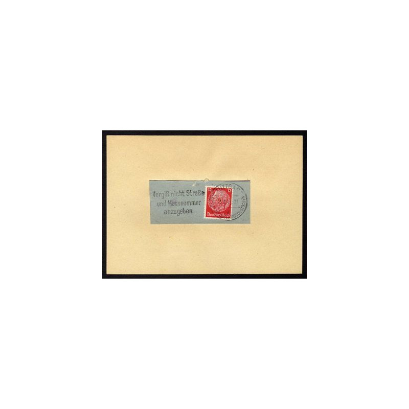 Deutschland FLAMME STUTTGART 25842 n449 perforé WF
