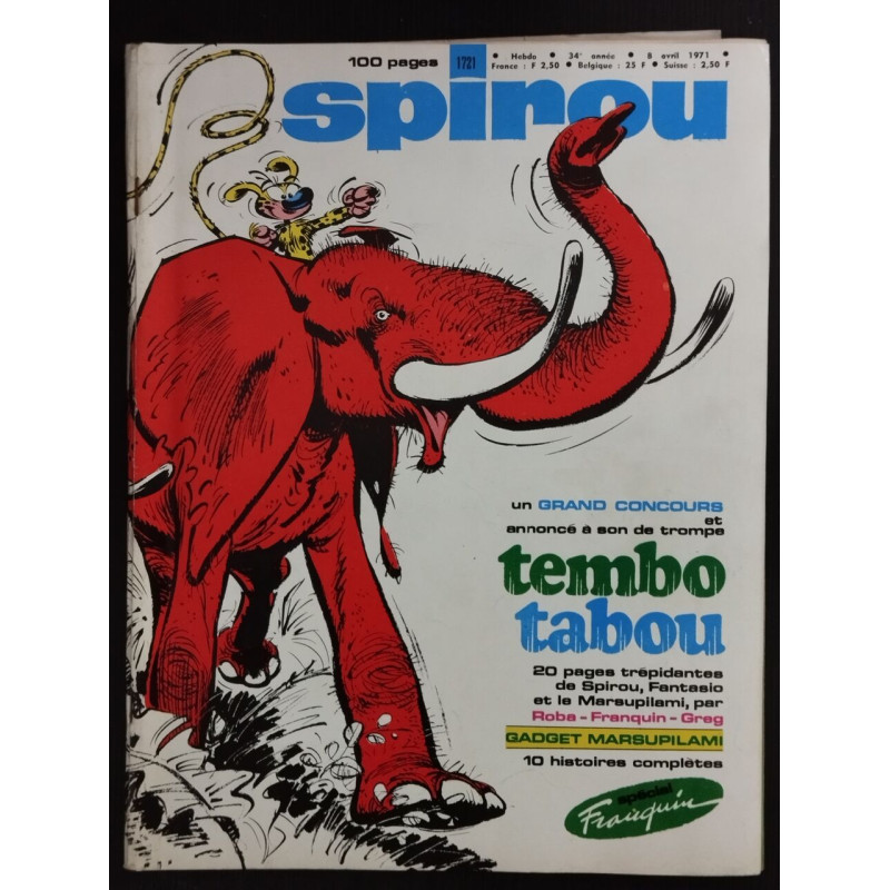 Revue le Journal de Spirou N° 1721