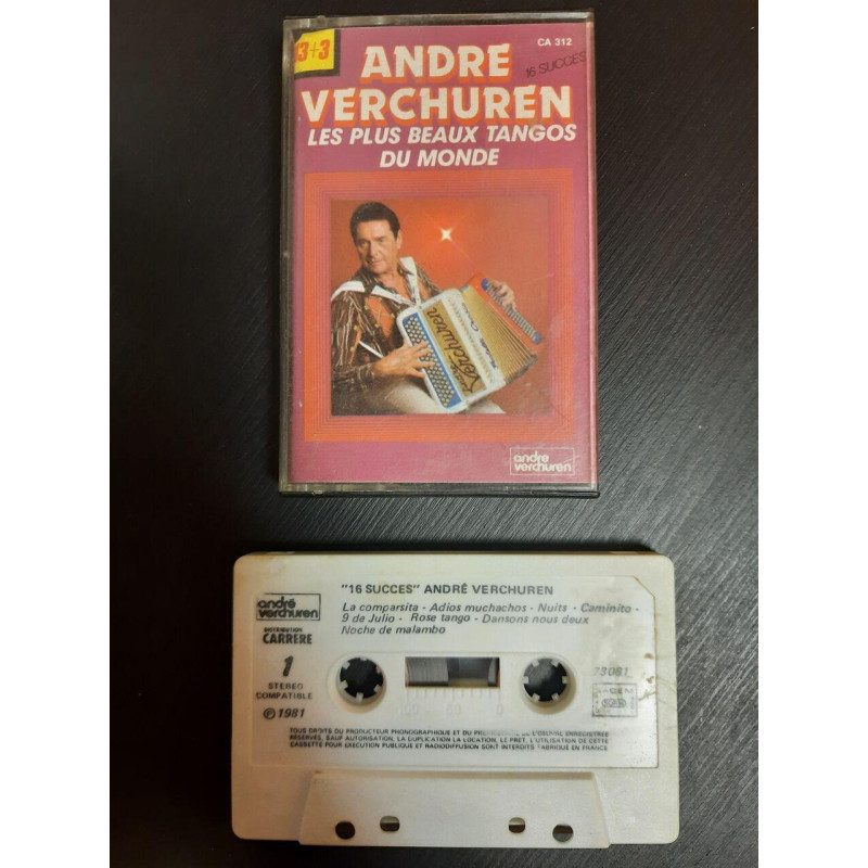 K7 Audio : Andre Verchuren : Les Plus Beaux Tangos du Monde