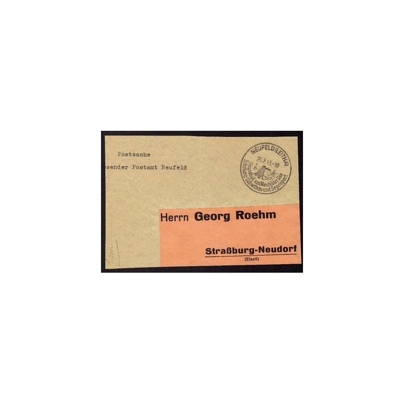 Postsache Absender Postamt NEUFELD leitha 260243