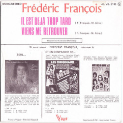 Il Est Déjà Trop Tard / Viens Me Retrouver